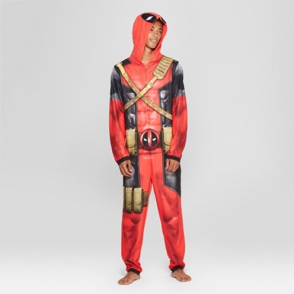 deadpool footie pajamas